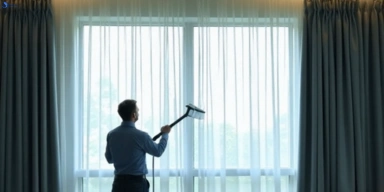 Commercial drapes cleaning service helensvale hotels offices