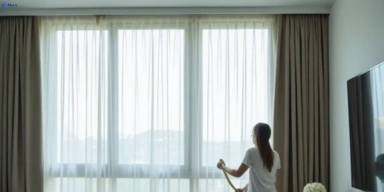Delicate sheer drape cleaning helensvale Matty Curtain Cleaning